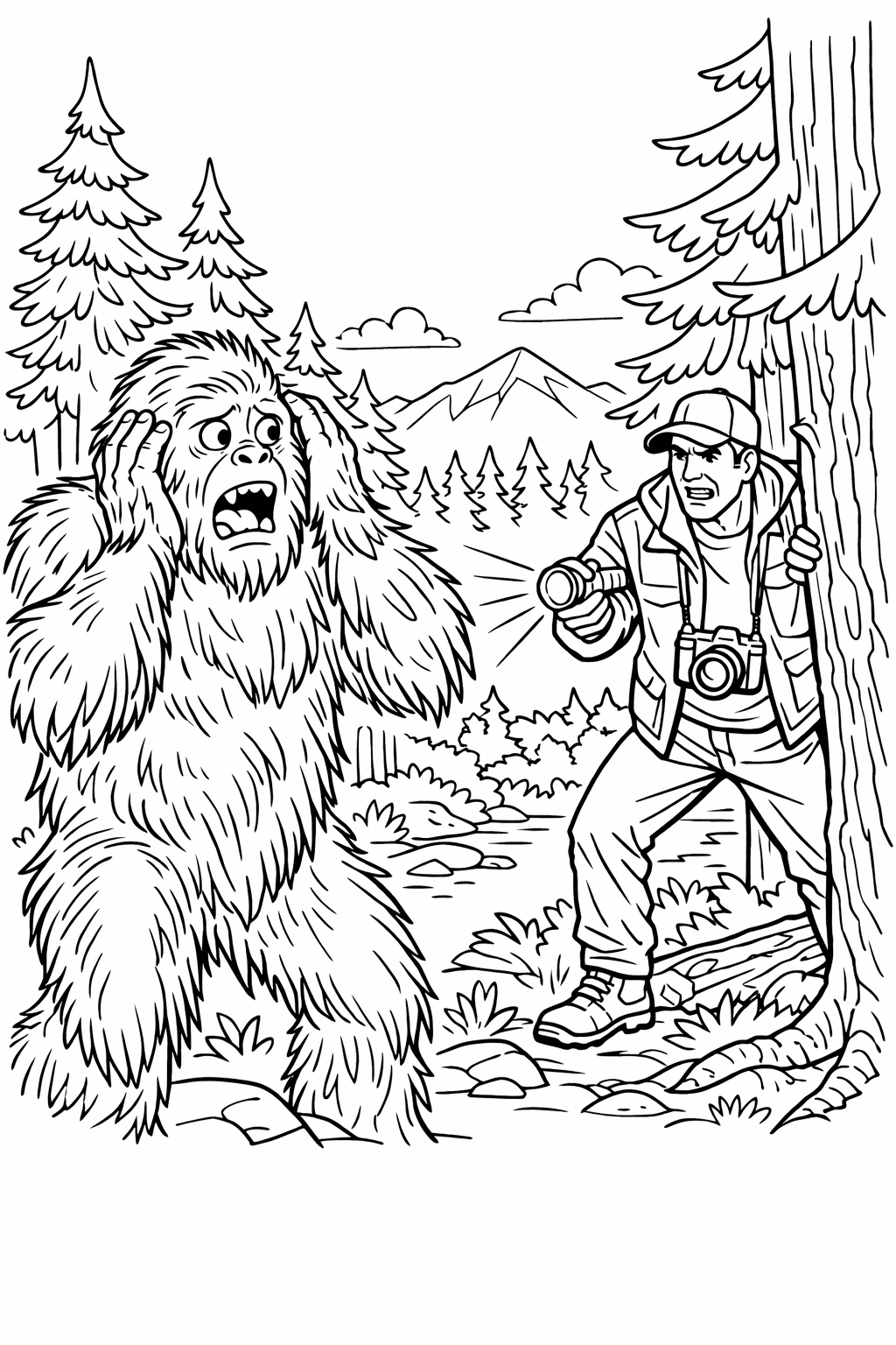 Medium difficulty coloring page